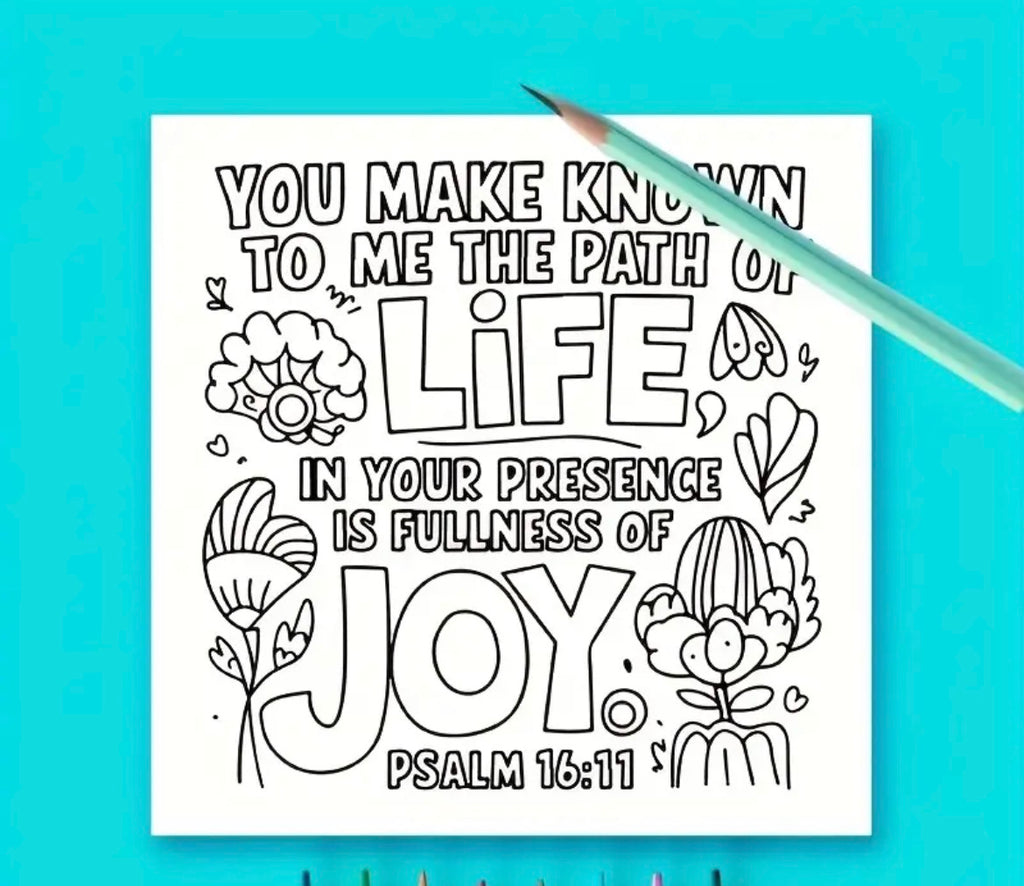 🖍️ Bible Verse Colouring Book – For Adults & Kids