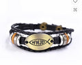✝️ WWJD Leather Bracelet – What Would Jesus Do?