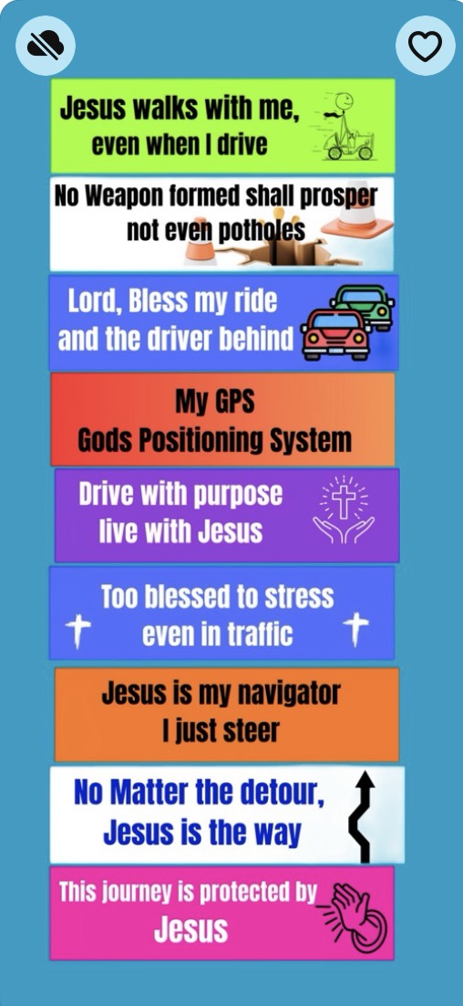 🚗 Faith-Based Bumper Stickers – Bold, Colourful &amp; Inspiring