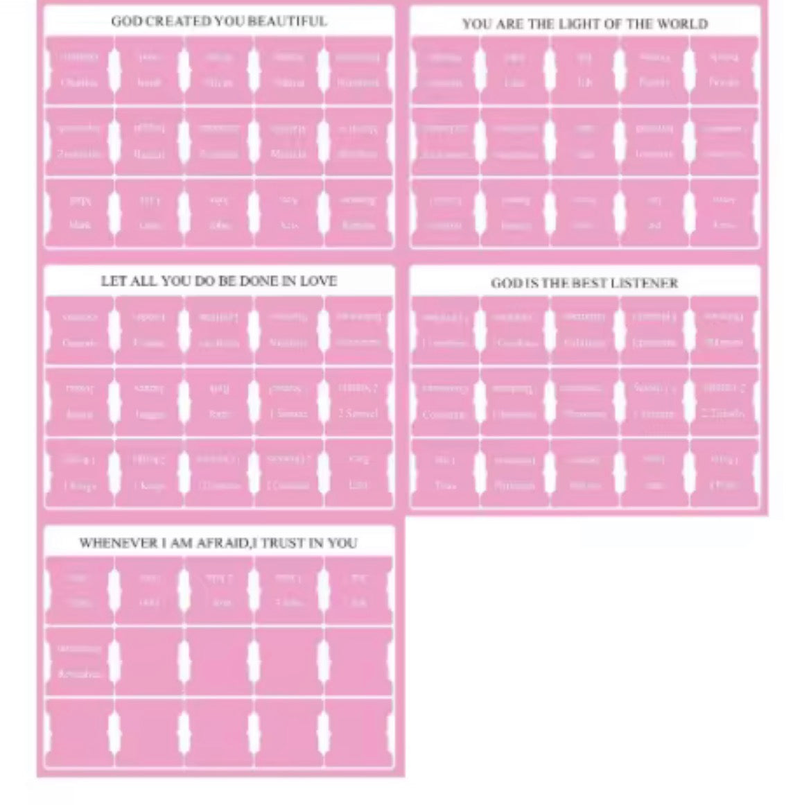 Bright & Easy-to-Read Bible Tabs