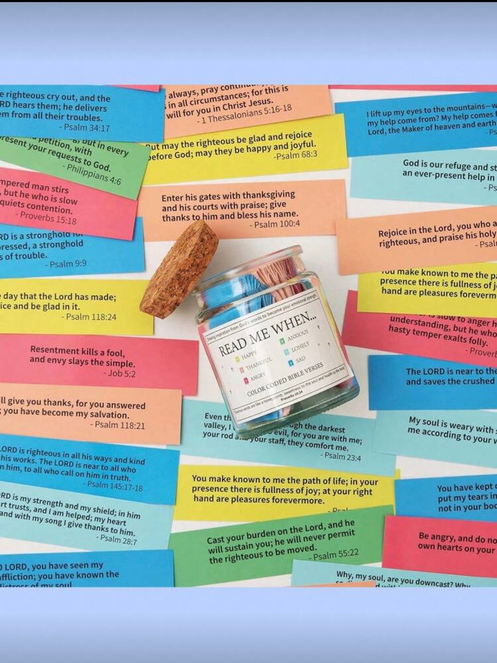 ✨ Bible Scriptures in a Jar – Encouragement for Every Season