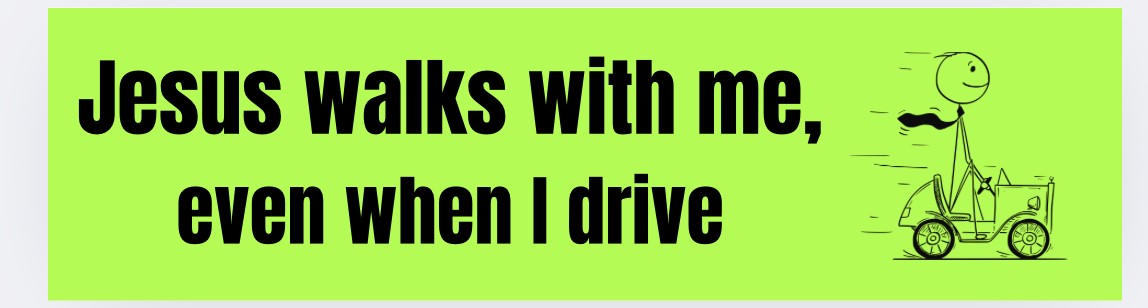 🚗 Faith-Based Bumper Stickers – Bold, Colourful &amp; Inspiring